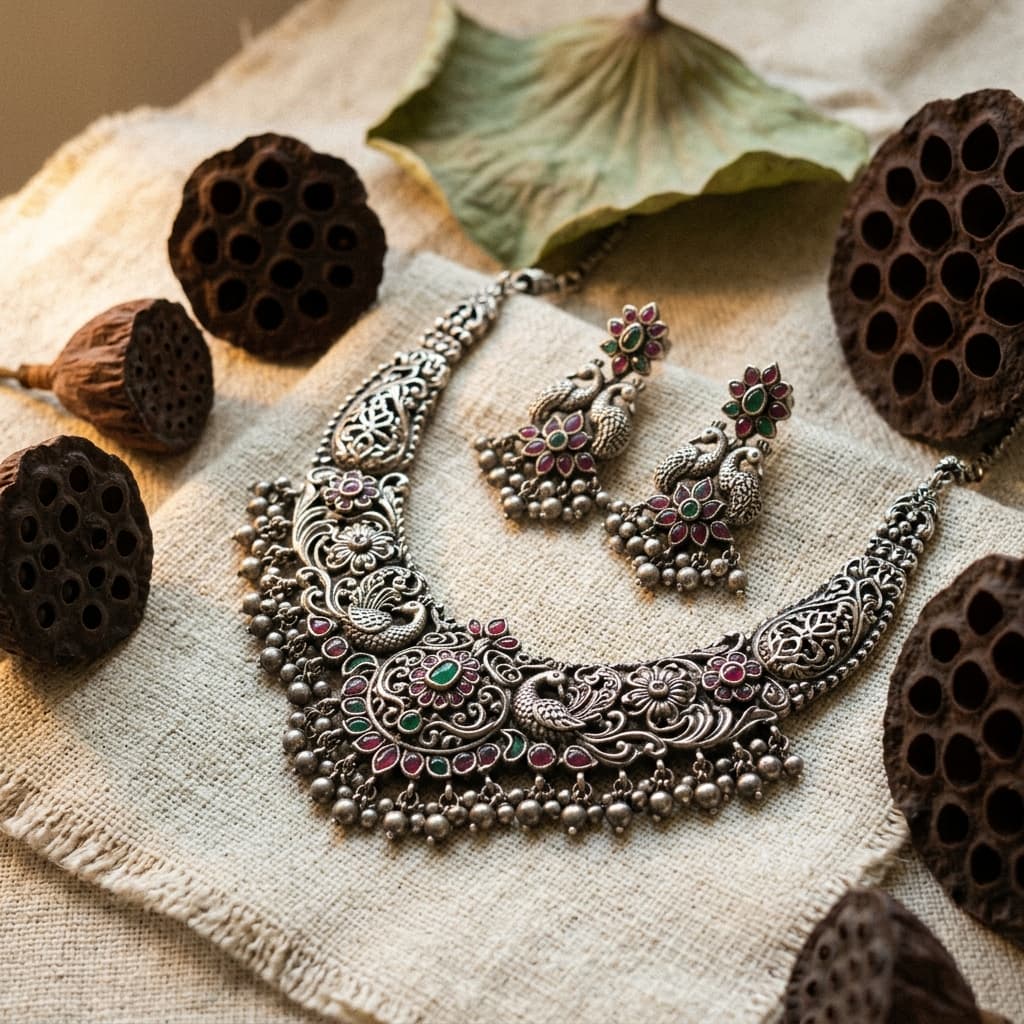 Temple Jewellery Set